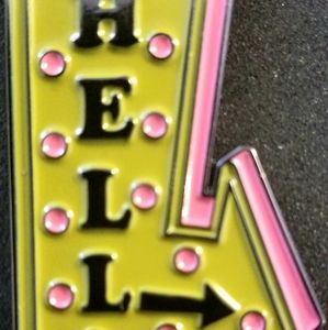 Hell sign pin